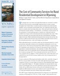 Wyoming Open Spaces: The Cost of Community Services for Rural Residential Development in Wyoming cover