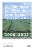 Custom Rates for Wyoming Farm and Ranch Operations 2000-2002 cover