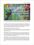 Landscaping: Water Requirements and Irrigation System Management cover