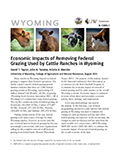 Economic Impacts of Removing Federal Grazing Used by Cattle Ranches in Wyoming cover