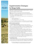 Supplementation Strategies for Range Cattle cover