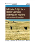 Enterprise Budget for a Stocker Operation, Northwestern Wyoming <i>Spring-purchased, 600-pound Steers</i> cover