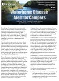 Waterborne Disease Alert for Campers cover