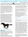 Using a Database: Build Your Farm/Ranch Recreation Business cover