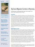 Wyoming Open Spaces: Big Game Migration Corridors in Wyoming cover