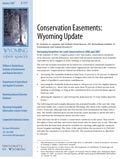 Wyoming Open Spaces: Conservation Easements: Wyoming Update cover