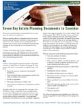 Seven Key Estate Planning Documents to Consider cover