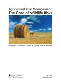 Agricultural Risk Management: The Case of Wildlife Risks cover