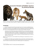 Economic Analysis of Predator Control: A Literature Review cover
