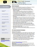 E3A Series: User's Guide Assessment and Fact Sheets cover