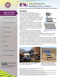 E3A Series: Solar Electricity for the Home, Farm, or Ranch cover