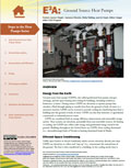 E3A Series: Ground Source Heat Pump cover