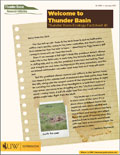 Welcome to Thunder Basin - Thunder Basin Ecology Factsheet #1 cover