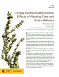 Forage Kochia Establishment: Effects of Planting Time and Grass Mixtures cover