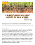 Irrigation Management: Basics of Soil Water cover