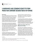 Landowner and Economic Benefits from Migration Corridor Designation in Wyoming cover