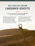RD2H Migration Corridor Landowner Benefits Fact Sheet cover