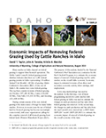 Economic Impacts of Removing Federal Grazing Used by Cattle Ranches in Idaho cover