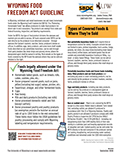Wyoming Food Freedom Act Guideline cover