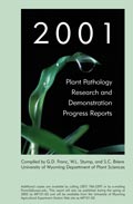 Plant Pathology Research and Demonstration Progress Report -- 2001 cover
