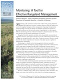 Monitoring : A Tool for Effective Rangeland Management cover