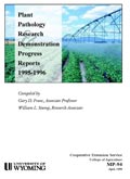 Plant Pathology Research and Demonstration Progress Report -- 1995-96 cover