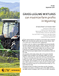 Grass-legume mixtures can maximize farm profits in Wyoming cover