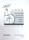 Plant Pathology Research and Demonstration Progress Report 1999 cover