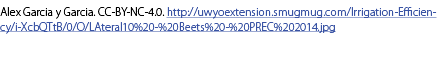 Alex Garcia y Garcia. CC-BY-NC-4.0. http://uwyoextension.smugmug.com/Irrigation-Efficiency/i-XcbQTtB/0/O/LAteral10%20...