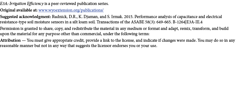 E3A: Irrigation Efficiency is a peer-reviewed publication series. Original available at: www.wyoextension.org/publica...
