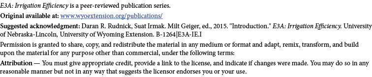 E3A: Irrigation Efficiency is a peer-reviewed publication series. Original available at: www.wyoextension.org/publica...