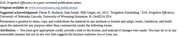 E3A: Irrigation Efficiency is a peer-reviewed publication series. Original available at: www.wyoextension.org/publica...