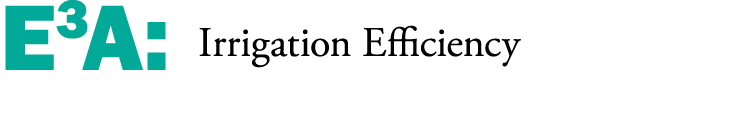 E3A: Irrigation Efficiency