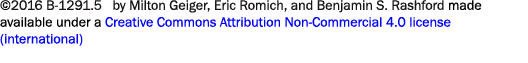 ©2016 B-1291.5  by Milton Geiger, Eric Romich, and Benjamin S. Rashford made available under a Creative Commons Attri...