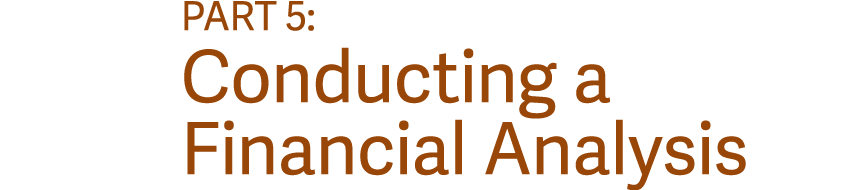 Part 5: Conducting a Financial Analysis