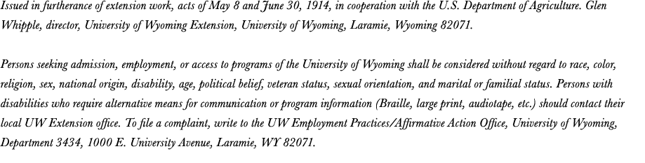 Issued in furtherance of extension work, acts of May 8 and June 30, 1914, in cooperation with the U.S. Department of ...