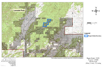 Map indicating research site s location in Albany County 