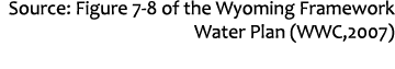 Source: Figure 7-8 of the Wyoming Framework Water Plan (WWC,2007)