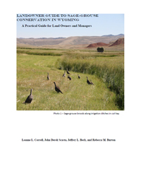 Landowner Guide to Sage-Grouse Conservation in Wyoming